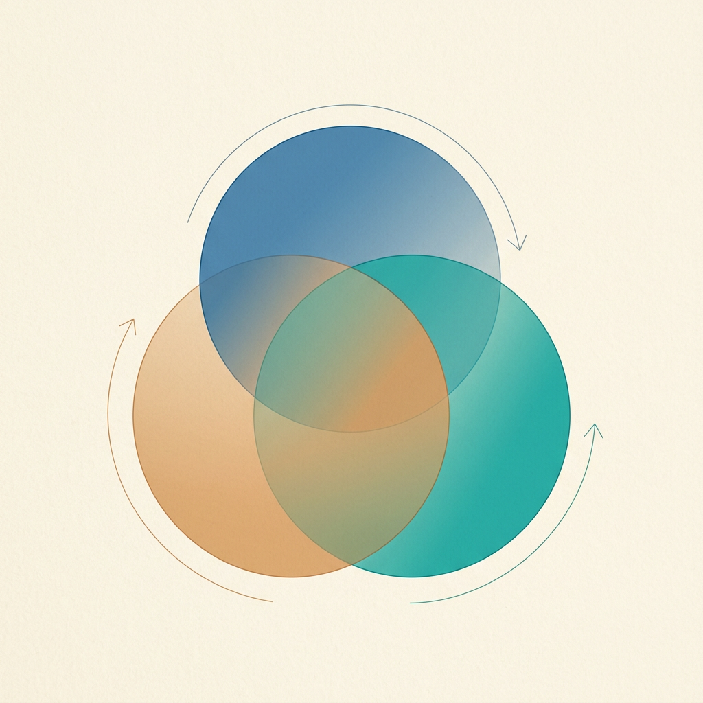 Diagram of the Coherence flywheel: talent, capability, and strategy interlocking